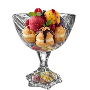 Pahar sticla desert XL