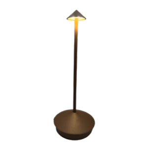 Lampa metal maro cu incarcare usb-c