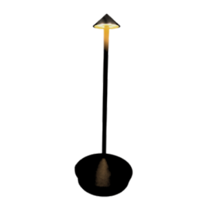 Lampa neagra metal cu incarcare USB-C