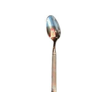 Lingurita argintie inox pentru desert / 6 buc / set