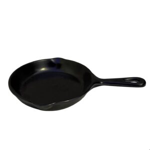 Tigaie neagra melamina cu maner 20 cm