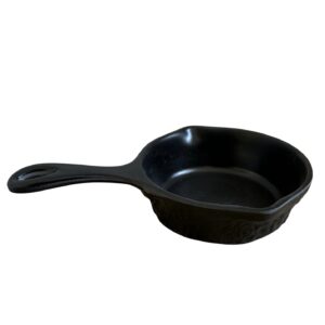 Tigaie neagra melamina cu maner  15 cm