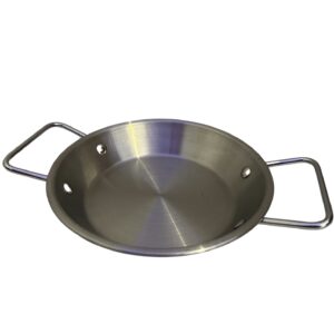 Tigaie  argintie otel inoxidabil cu manere  23 cm